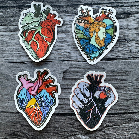 Heart stickers 1