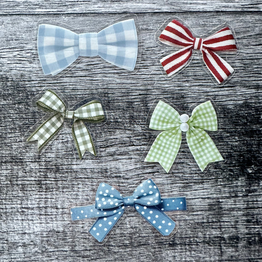 Transparent Bow stickers 2