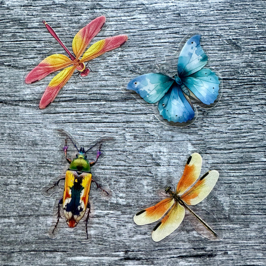 Transparent Insects stickers 1