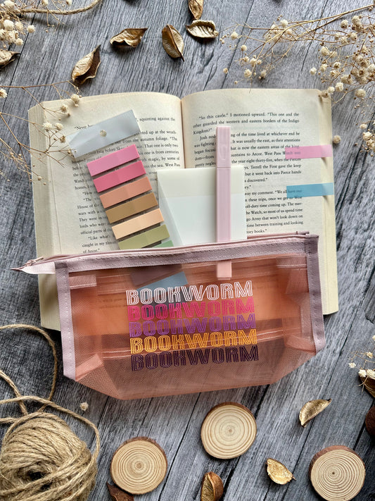 Bookworm (Peach/Large)