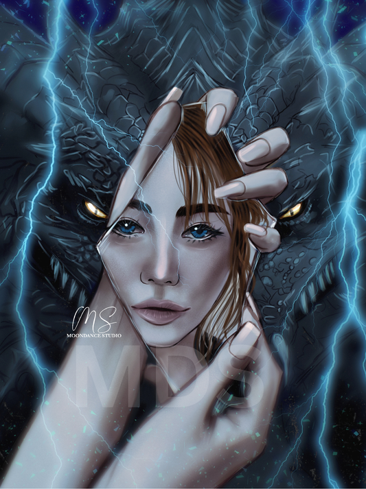 Violet Sorrengail and Tairn