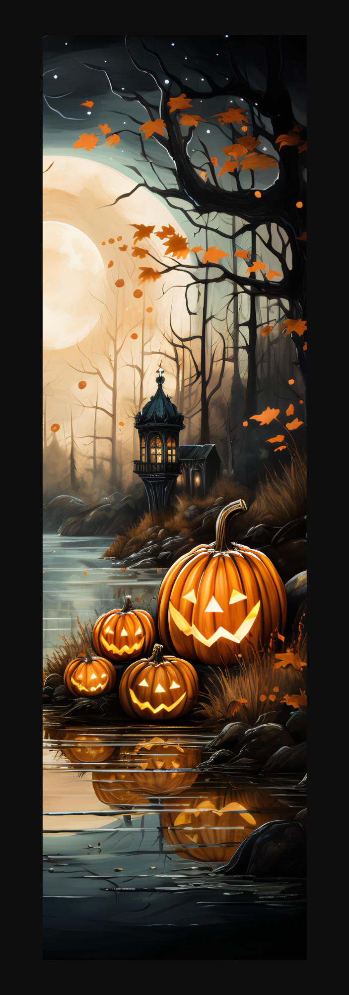 Pumpkin Hallow Stream Bookmark