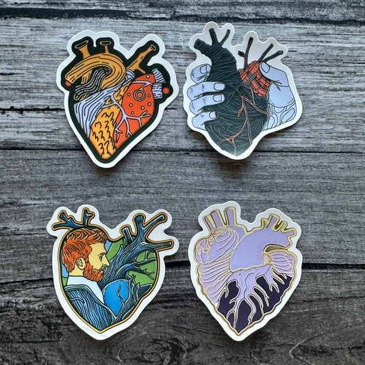 Heart stickers 2